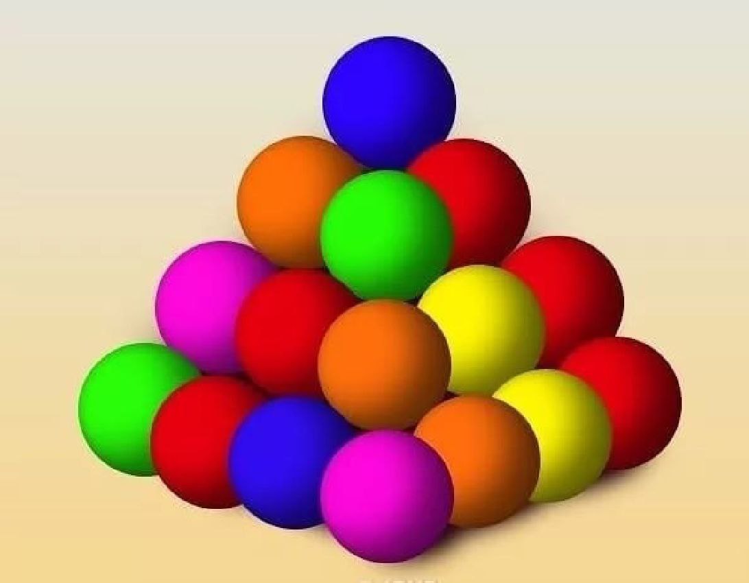4 ряда шаров. Сколько тут шариков. Сколько шаров в пирамиде. Сколько шариков на картинке. Головоломка с шариками сколько шариков.