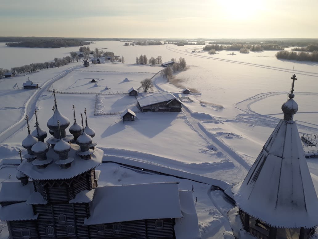 Музей заповедник Кижи Карелия зимой